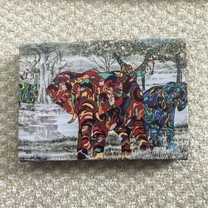 Canvas elephant print